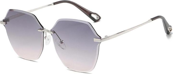 Immagine prodotto Techsuit - Sunglasses (8195) - for Women, Metal and PC - Silver / Gradient Gray