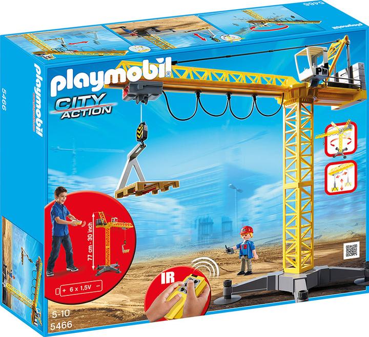 Produktbild Playmobil Grosser Baukran mit IR-Fernsteuerung (5466)