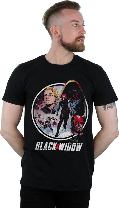 Immagine prodotto Maglietta Uomo Black Widow Movie Vintage Circle (S)