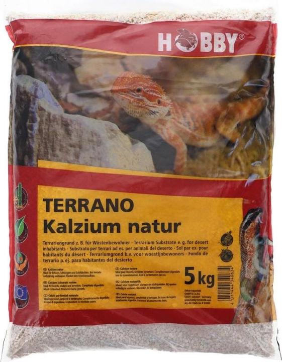 Hobby Substrat de fond Terrano Calcium 5 kg naturel