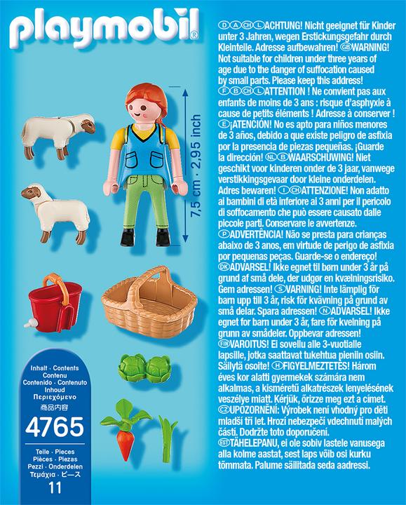 Produktbild Playmobil Bäuerin bei Schäfchen-Fütterung (4765)