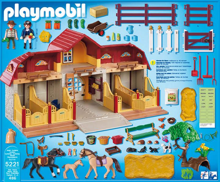 Image du produit Playmobil Haras avec chevaux et enclos (5221)