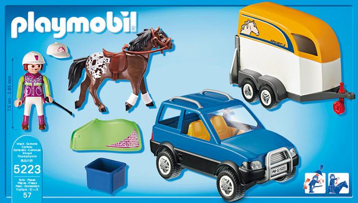 Produktbild Playmobil PKW mit Pferdeanhänger (5223)