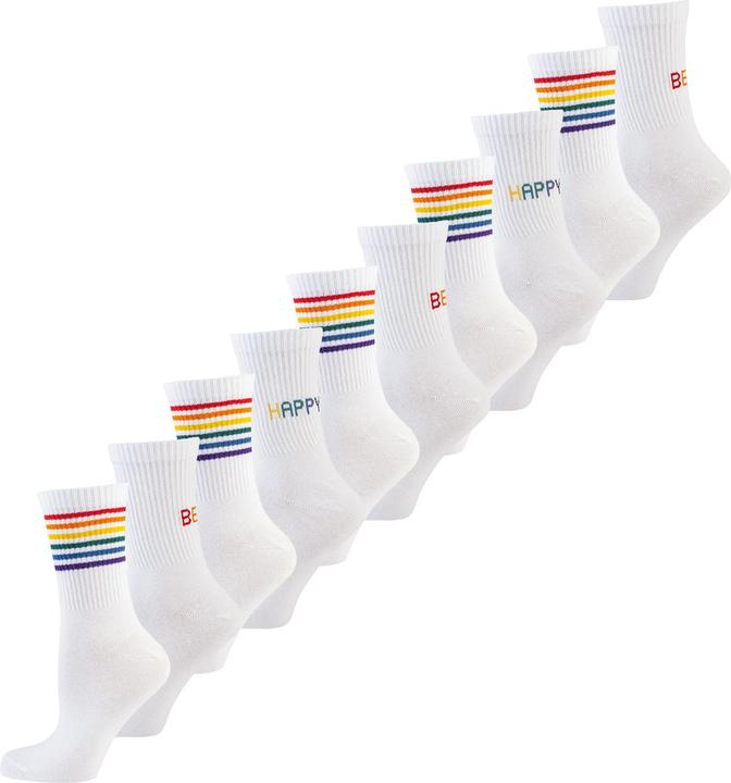 Actual product image Nur Die Freizeitsocken Statement Socken mit Stickerei (pack of 10, 43 - 46)
