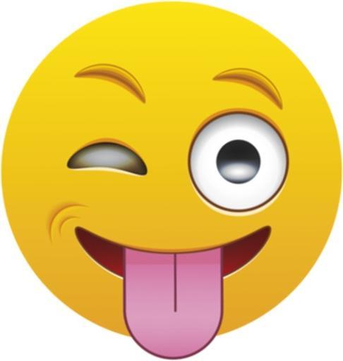 Produktbild Bügelbilder Bügelbild Emoji Ätsch