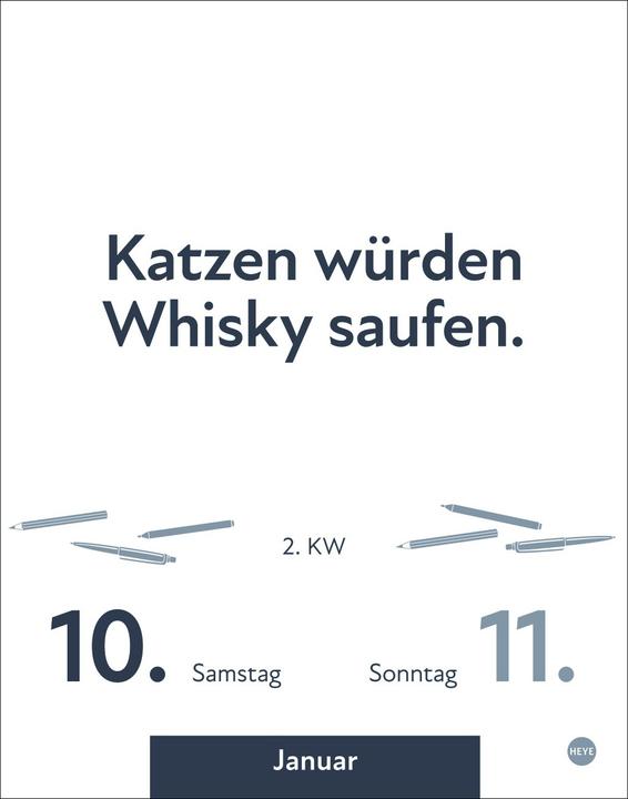 Produktbild Die besten Sprüche für lange Bürotage Tagesabreisskalender 2026 (11 x 14 cm, Harter Einband, Deutsch)