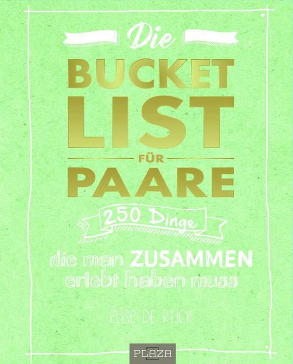 Actual product image Die Bucket List für Paare (German, Elise de Rijck, 2018)