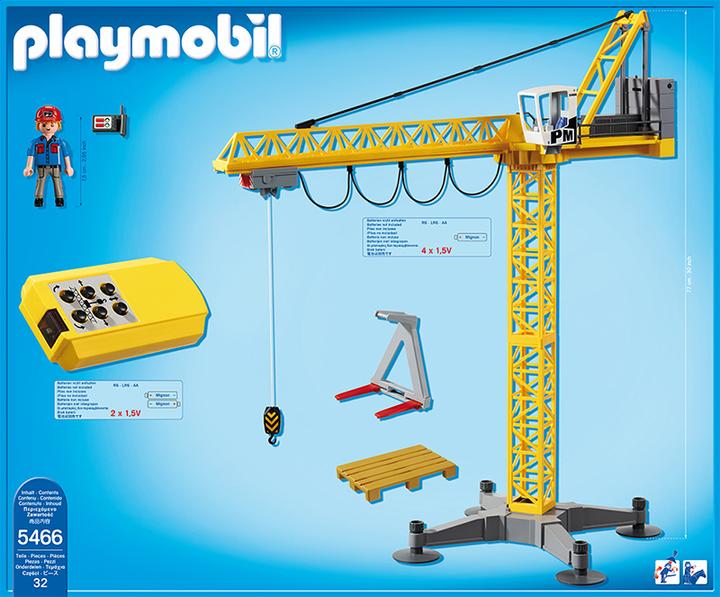 Produktbild Playmobil Grosser Baukran mit IR-Fernsteuerung (5466)