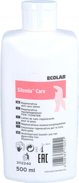 Actual product image Ecolab Silonda Care, 500 ml LOT (Body lotion, 500 ml)