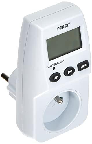 Immagine prodotto Perel CONTATORE DI ENERGIA - 230 V - 16 A - SPINA TIPO E (SISTEMA FRANCESE)