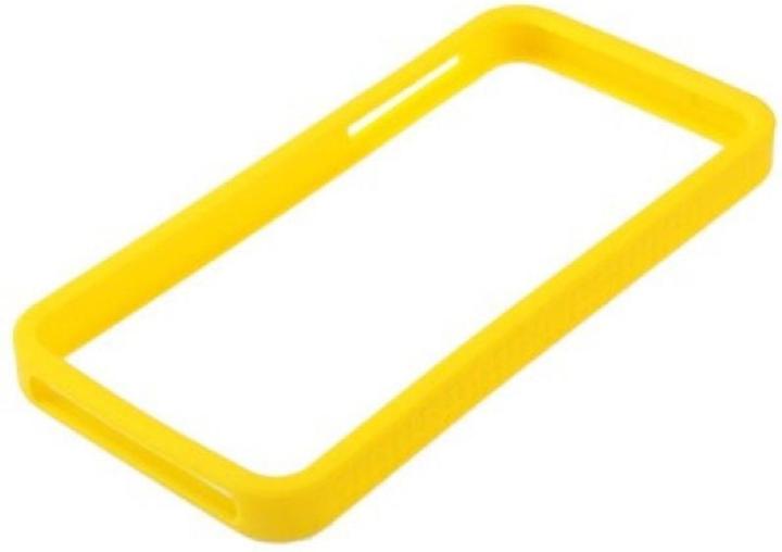 Produktbild König Design Schutzhülle Silikon Bumper für Handy iPhone 5 & 5s Gelb (Apple iPhone 5)
