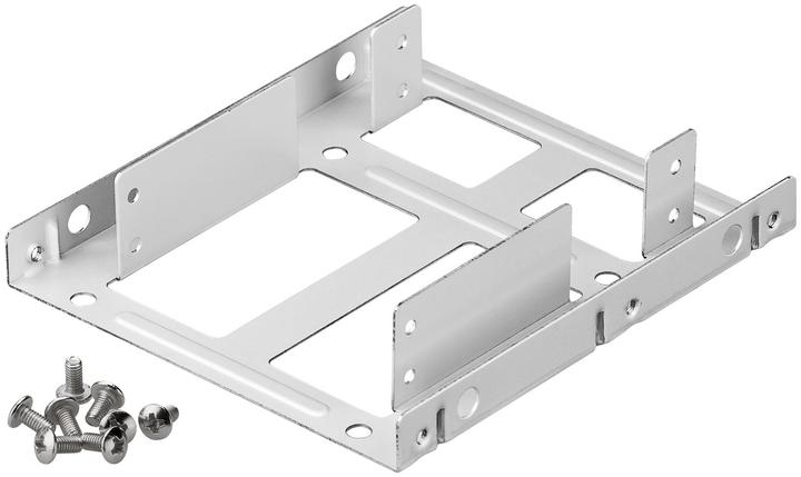 Image du produit Goobay Double cadre de montage pour disque dur 2.5" vers 3.5", argenté