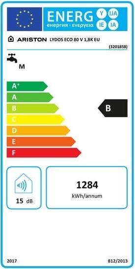 Etichetta energetica Ariston Lydos Eco
