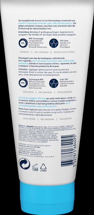 Immagine prodotto CeraVe SA Urea Crema idratante levigante (Crema corpo, 177 ml)