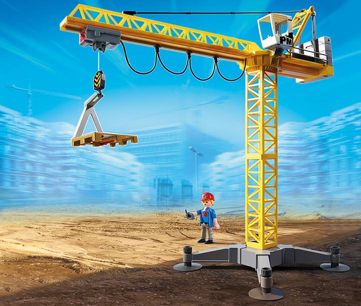 Produktbild Playmobil Grosser Baukran mit IR-Fernsteuerung (5466)