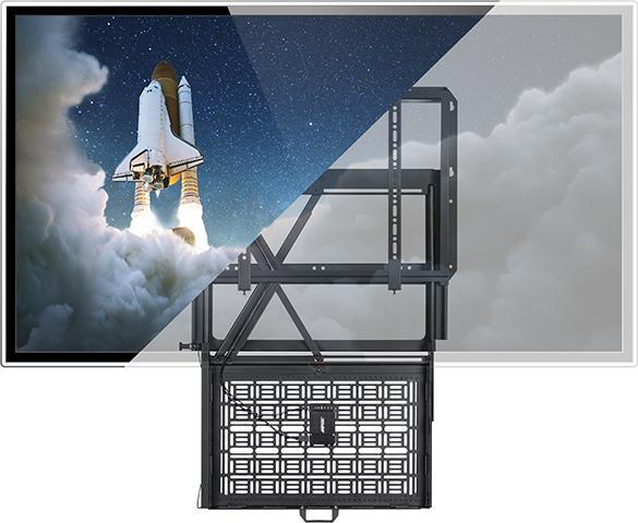Produktbild b-tech Flat Screen Wall Mount With Pull-down AV Storage Tray (VESA 600 x 400)