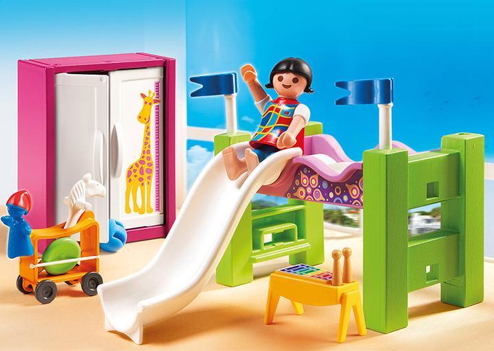 Produktbild Playmobil Kinderzimmer mit Hochbett-Rutsche (5579)