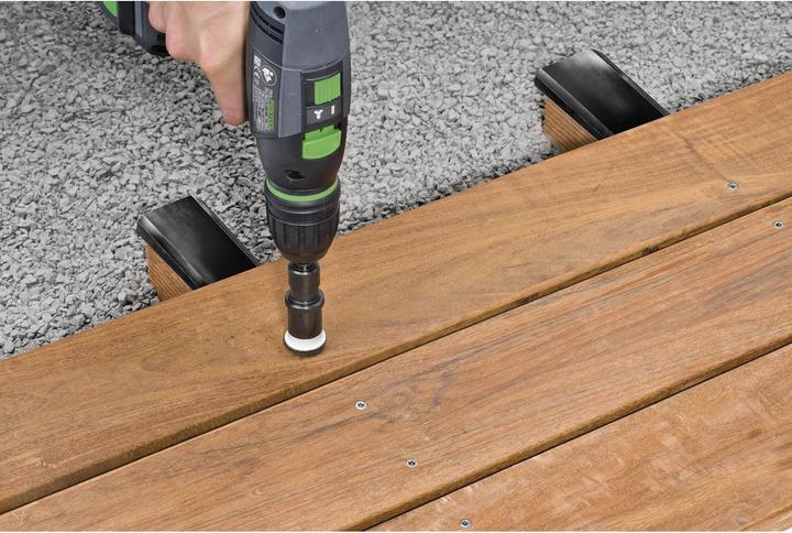 Immagine prodotto Spax Drive Stop Butée de profondeur Support 1/4" avec embout T25 et Rondelles feutre (Esagono incassato TX M25)