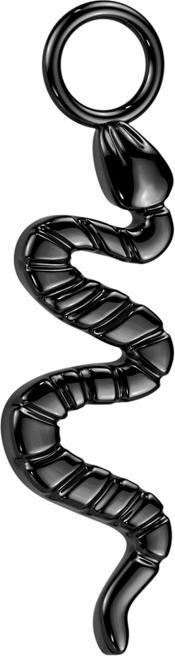 Star Piercing Anhänger schwarz Schlange (ohne Messing, Titan G23)