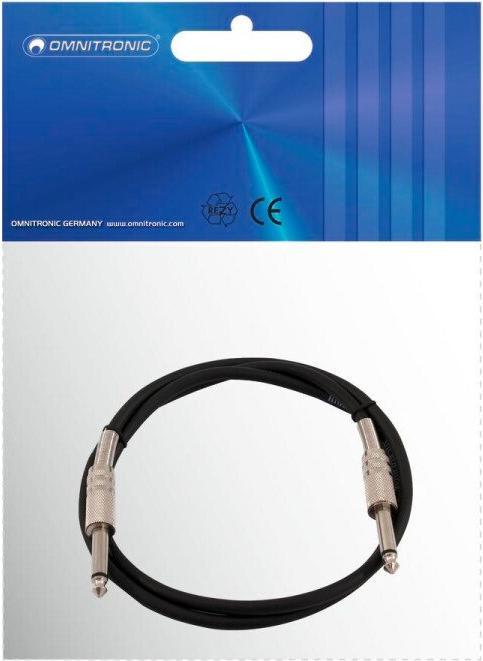 Actual product image Omnitronic Jack cable 6.3 mono 1.5m sw (1.50 m)