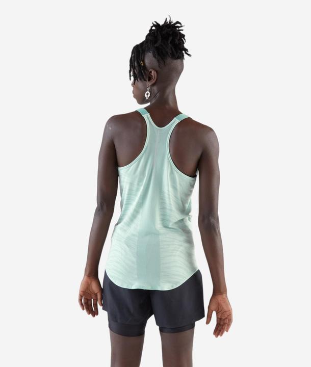 Produktbild Kiprun Run 500 women's running tank top with built-in bra - green (XS)