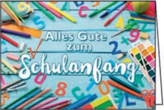 Produktbild Edition Gollong Karte Schulanfang Alles Gute zum