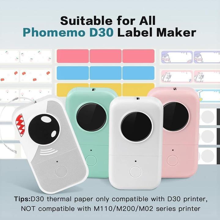 Actual product image Phomemo Thermo-Etiketten 12 x 40 mm für D30/D30 PRO (160 Stk.)