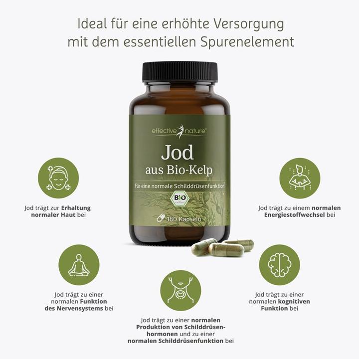 Produktbild Effective Nature Jod aus Bio-Kelp (180 Stück)