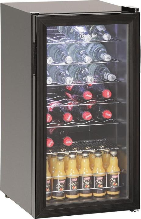 Productafbeelding Bartscher Flessenkoelkast 700182G 88L G 28Fl.dubbele beglazing 5Schappen