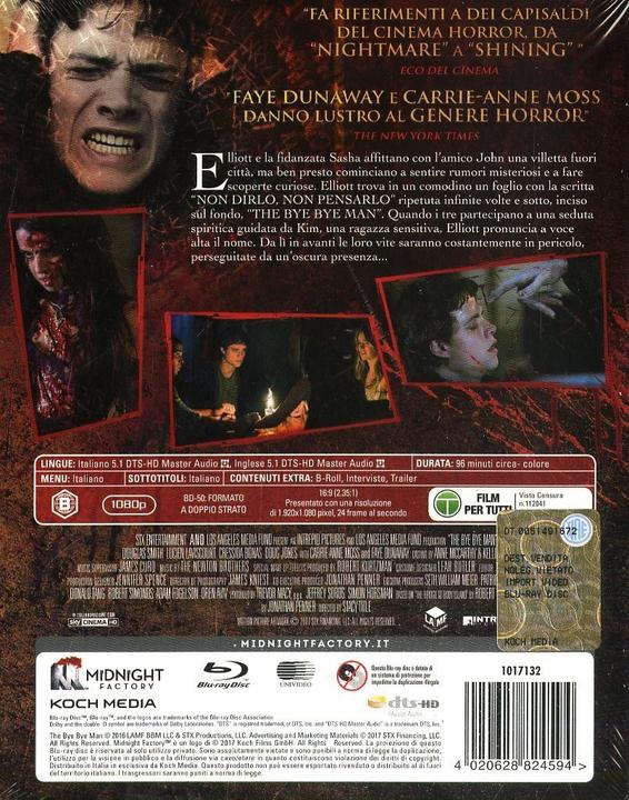 Produktbild Plaion Bye Bye Man Limited Edition (Blu-ray, 2017, Italienisch, Englisch)