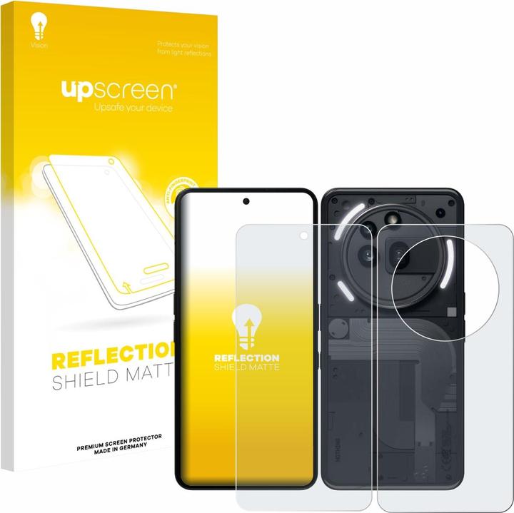 upscreen Reflection Shield Pellicola Opaca (1 Pezzo/i, Niente Telefono (3a) Pro)