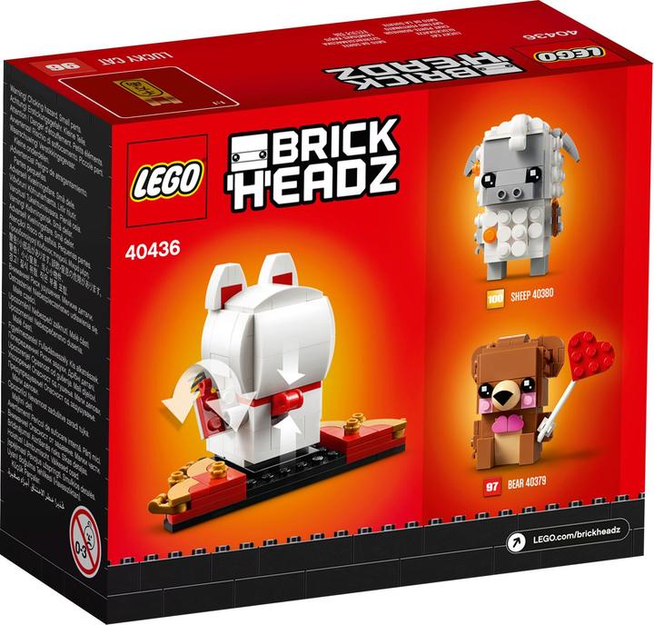 Image du produit LEGO BrickHeadz - Chat porte-bonheur (40436, LEGO Brickheadz)