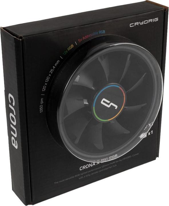 Produktbild Cryorig Crona S PWM Lüfter, ARGB (120 mm, 1 x)