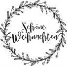 Produktbild Rayher Stempel "Schne Weihnachten" - Kranz