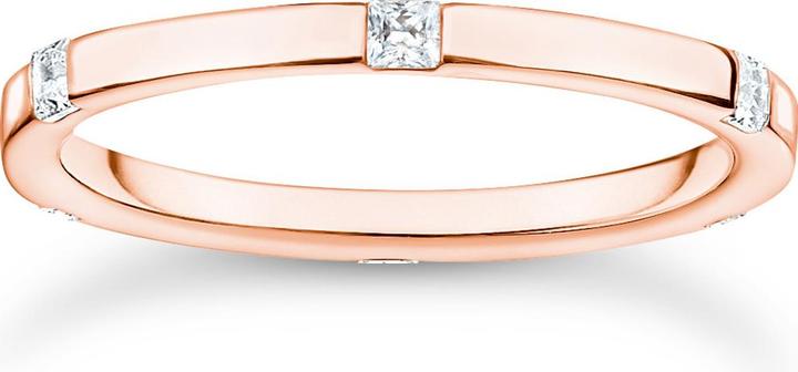 Thomas Sabo Ring mit Weissen Steinen Roségold