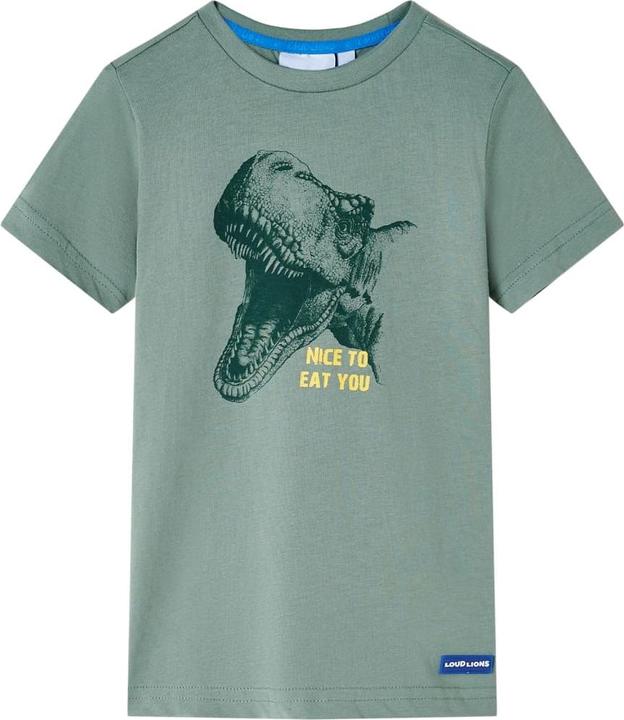 VidaXL Kinder-T-Shirt Khaki 92,Material: 100 % Baumwolle,Farbe (92)
