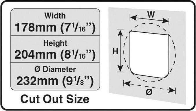 Actual product image Cat Mate Elite Selective cat door (Manual cat flap)