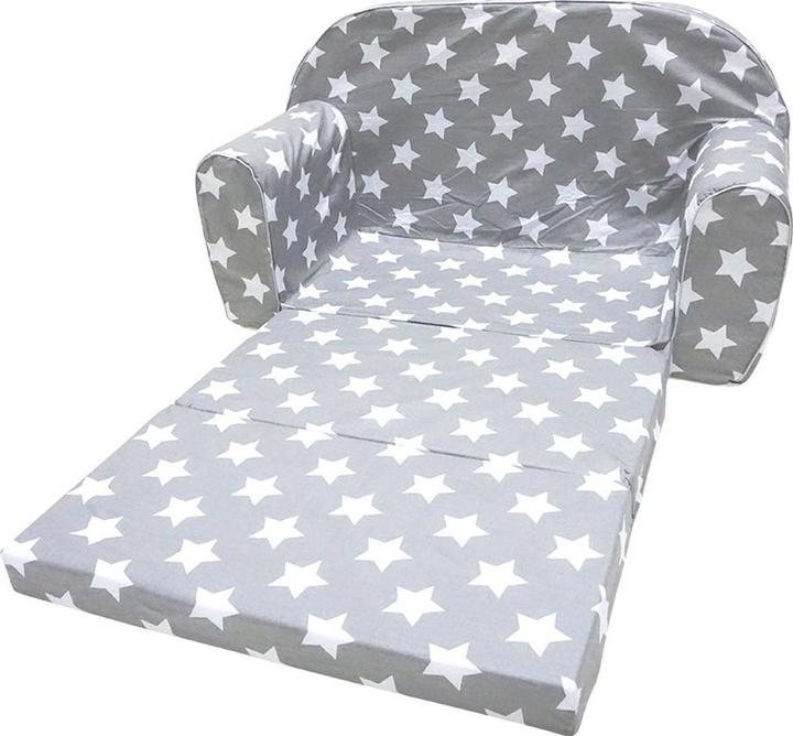 Image du produit Knorrtoys Kindersofa - "Grey white stars" (Canapé pour enfants)