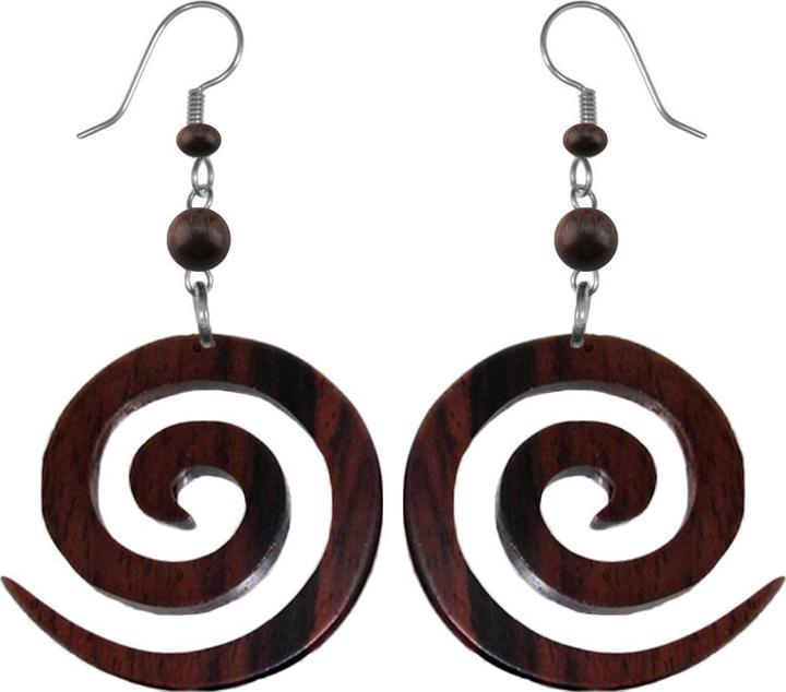 Star Piercing Ohrring Spirale aus Sonoholz