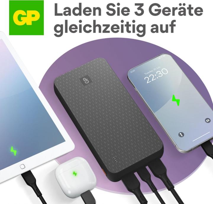Actual product image GP Batteries GP PowerBank B+ Series 20000 mAh black (20000 mAh, 15 W)