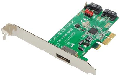 Dawicontrol 2-channel, SATA, PCIe 2.0, RAID 1/0/JBOD
