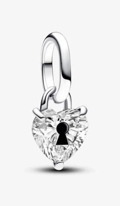 Actual product image Pandora ME Keyhole Heart Mini (Sterling silver, Enamel)