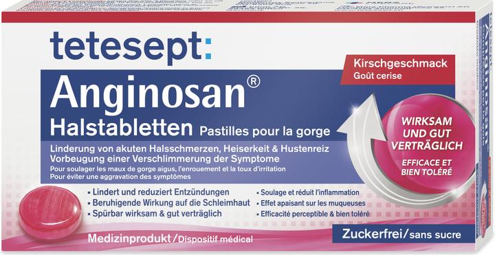 Tetesept Anginosan Halstabletten Kirsche 24 Lutschtabletten (24 Stück)
