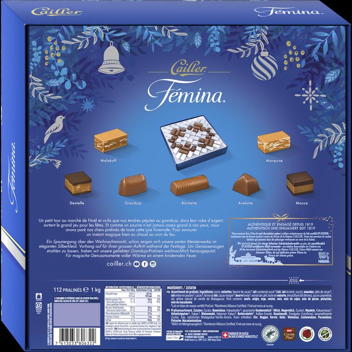 Produktbild Cailler Fémina Weihnachtspralinen (1000 g)