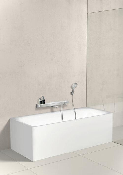 Actual product image hansgrohe HG shower holder PORTER'S f Schl with conical nut steel optic