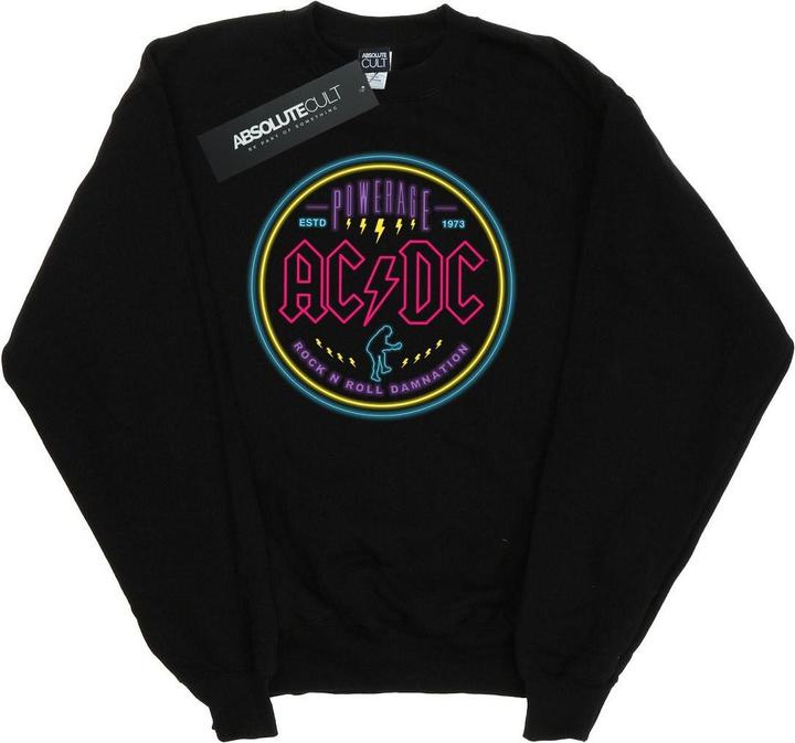 AC/DC Circle Neon Sweatshirt Mädchen