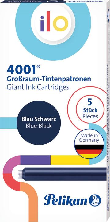 Pelikan Tintenpatrone Ilo Blau/Schwarz (Tintenfass, Schwarz, Blau)