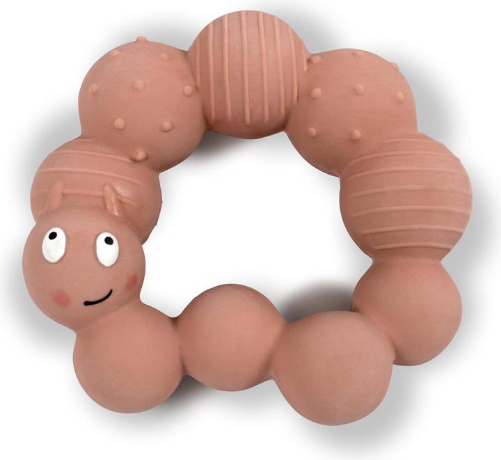 Actual product image Filibabba Teething ring - Lily the larva Peach