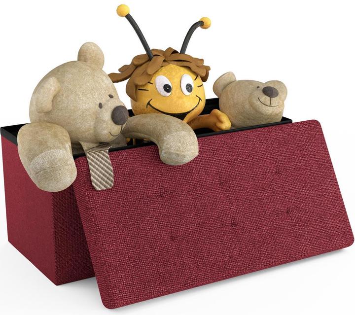 Produktbild Intirilife Sitzbank 76x38x38 cm in GRANAT ROT (76 cm)