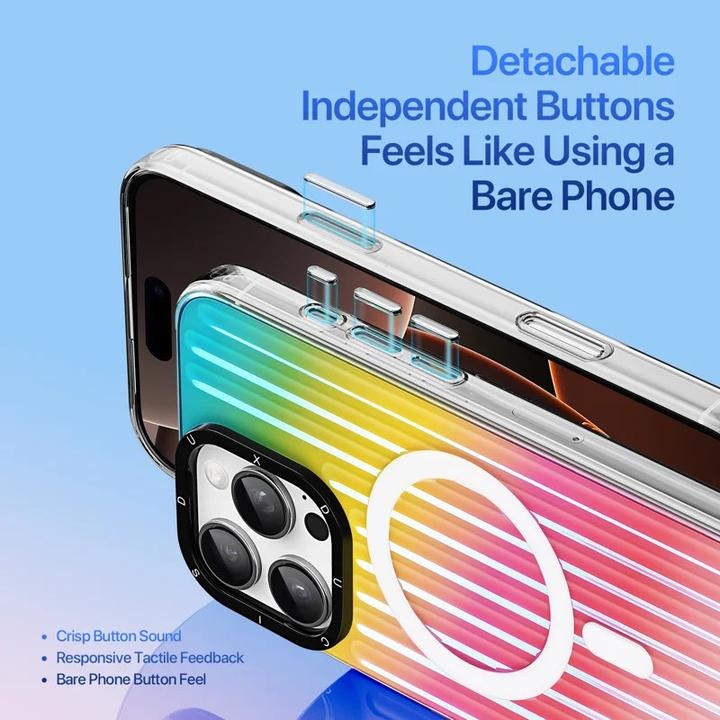 Immagine prodotto Apple iPhone 16 Pro - Zest Series Flip Case, Gradient Rainbow (Apple iPhone 16 Pro)